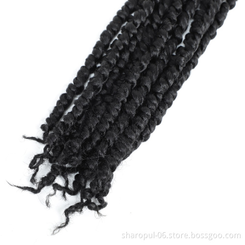 Passion Twist Crochet Hair for Women 18" 20strands Crochet Braids Synthetic Braiding Hair Bomb Nubian Bounce Twist